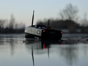 bateau amorceur en hiver