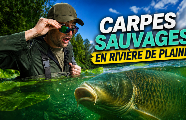 Carpes sauvages en rivière de plaine !